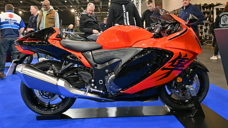 Red Suzuki Hayabusa on Display