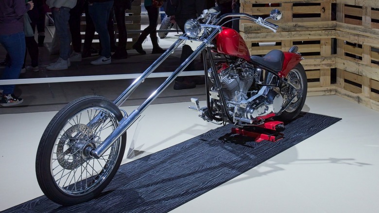 Custom Harley-Davidson chopper