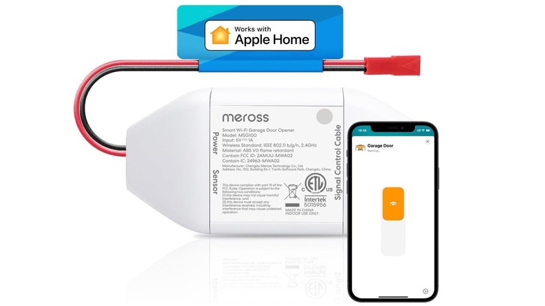 meross Smart Garage Door Opener and app