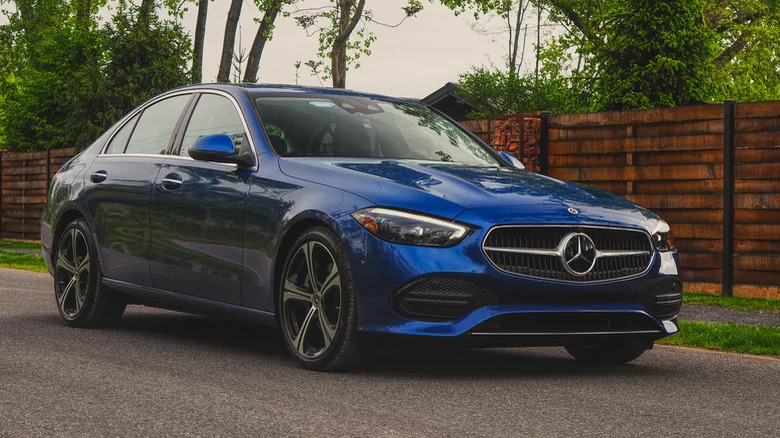 Mercedes-Benz C-Class on the road