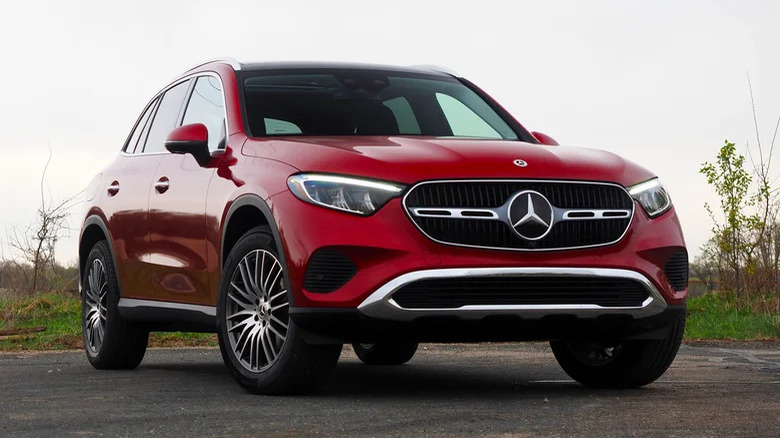 Mercedes-Benz GLC on cloudy day