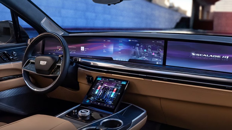 Dashboard view of Cadillac Escalade IQ