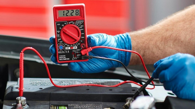 using multimeter on car repair