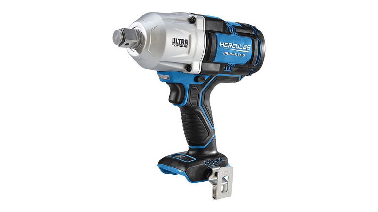 A blue and silver impact driver from the Hercules brand