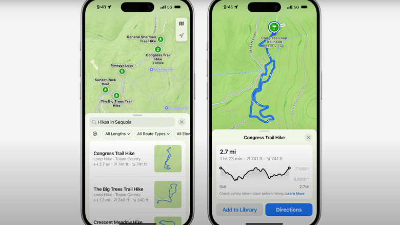 map app hiking trails