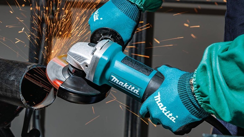 Makita's 5" Paddle Switch Angle Grinder 