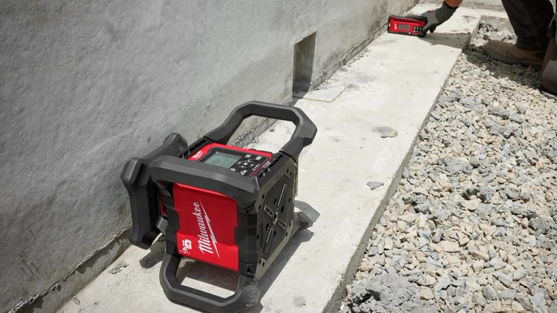 Using laser level against wall