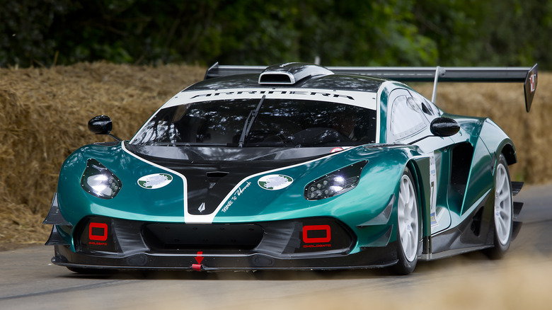 The Arrinera Hussarya up the Goodwood Hillclimb