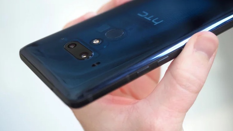 The back and front of an HTC U12+