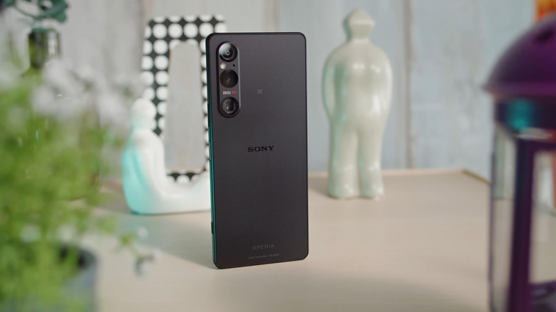 Sony Xperia 1 VI standing on a table