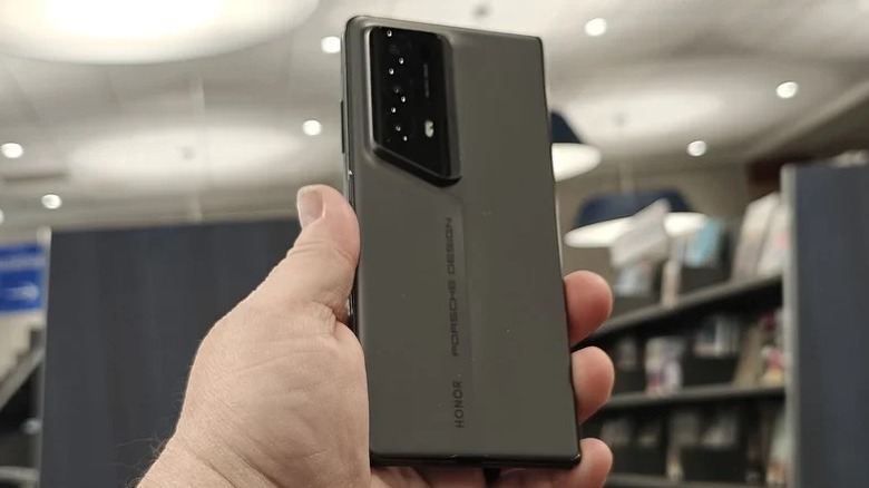 Honor Magic V2 Porsche Design Edition held in hand