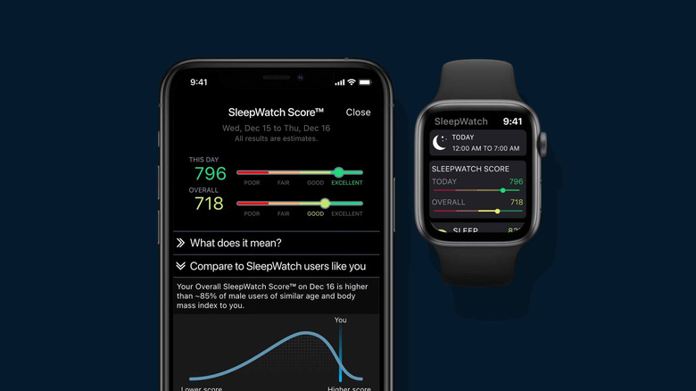 SleepWatch app on iPhone and Apple Watch