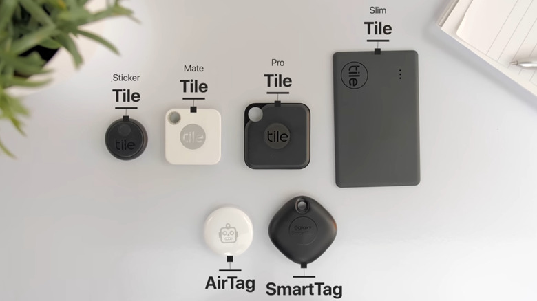 several bluetooth tracking devices