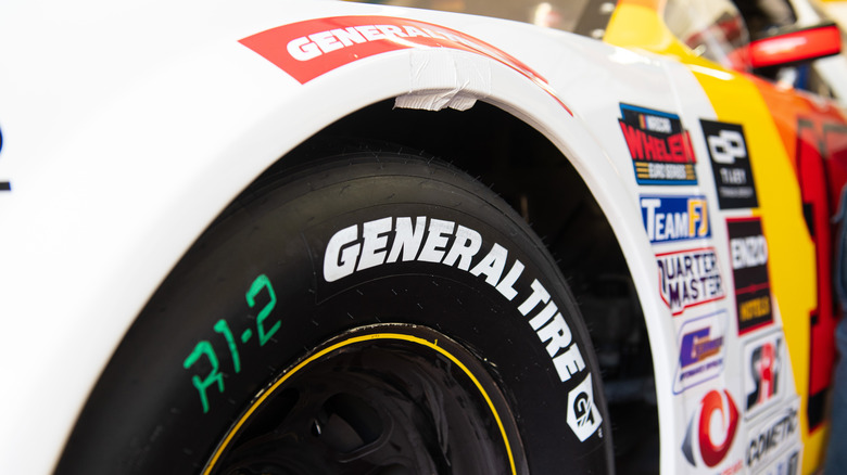 General Tire on stock car