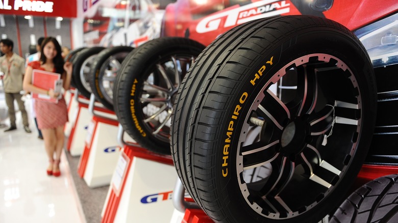 GT Radial tires at show