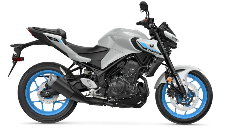 Yamaha MT-03 in Ice Storm color design