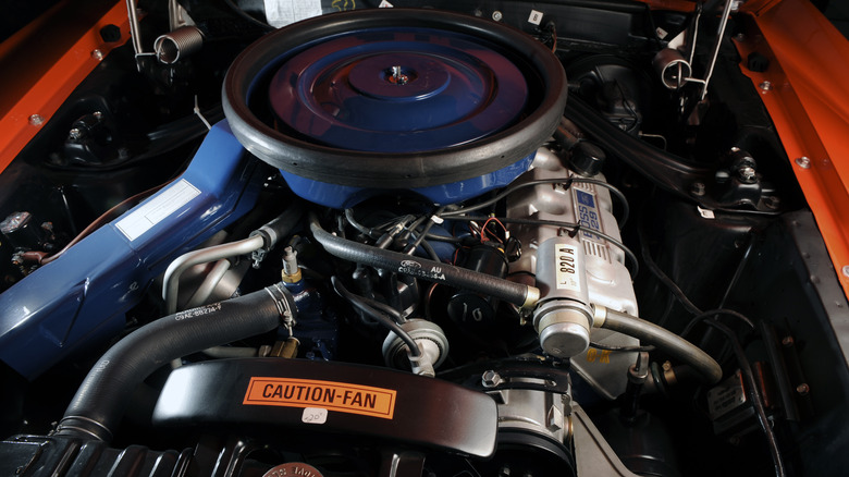 The Boss 429 engine up close