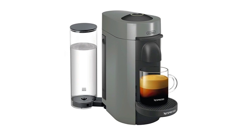 A Nespresso Vertuo Plus Coffee and Espresso Maker