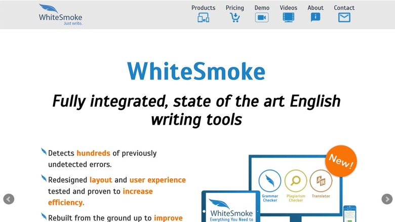 WhiteSmoke homepage