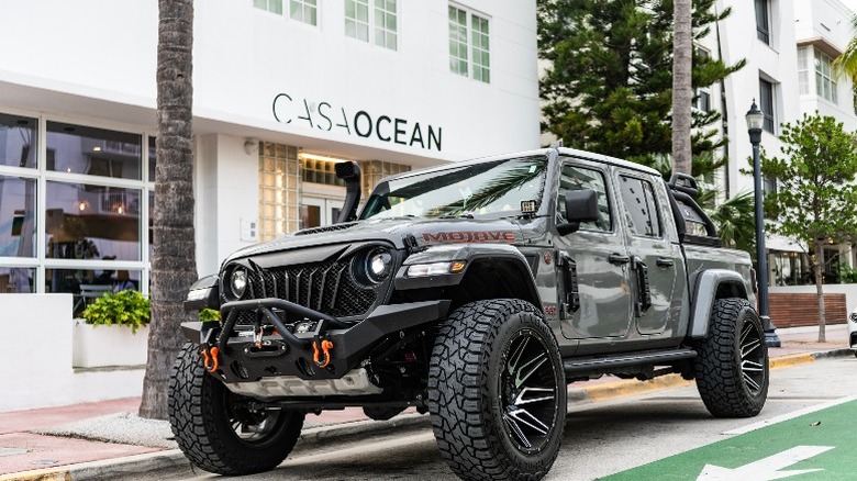 a black Jeep Gladiator Mojave