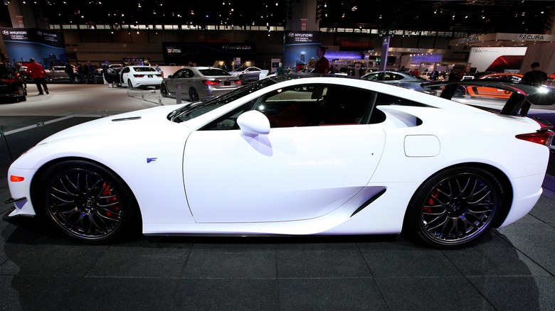 White Lexus LFA