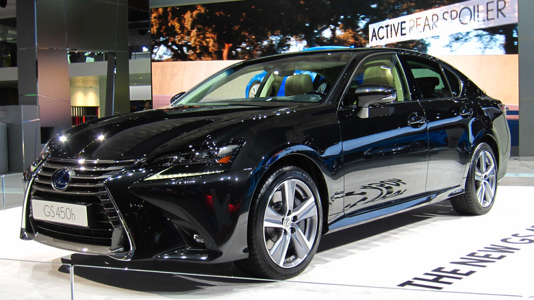 Black 2015 Lexus GS on display