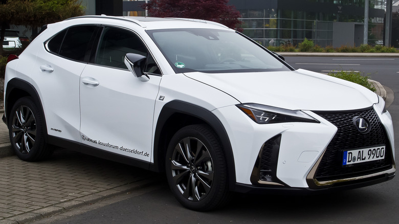 White Lexus UX