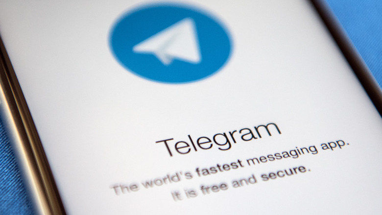 telegram on phone