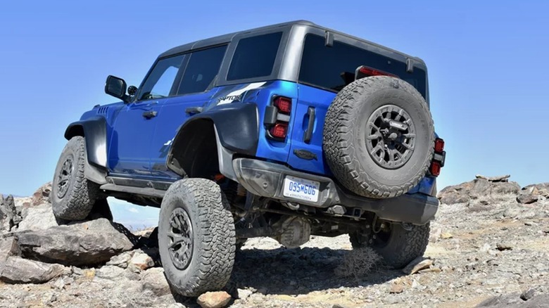 Ford Bronco Raptor in the desert