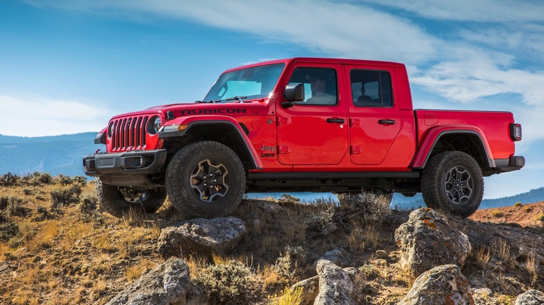 Jeep Gladiator Rubicon in the hills