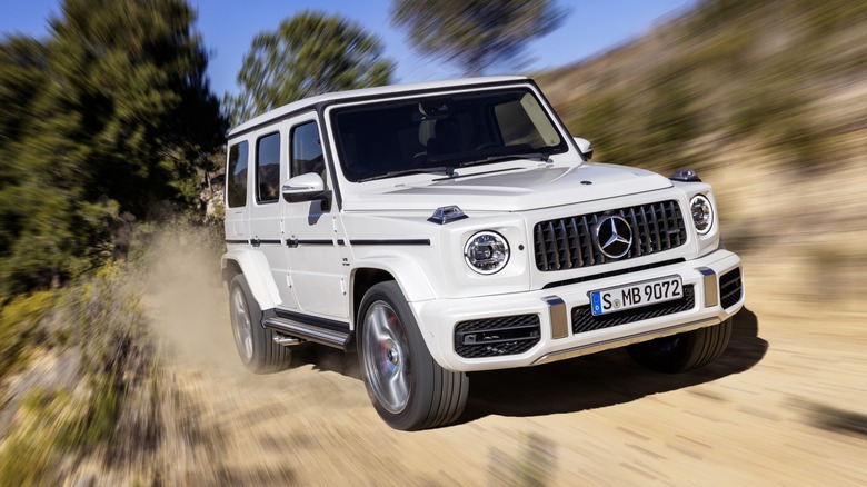 Mercedes-Benz G-Class on dirt road