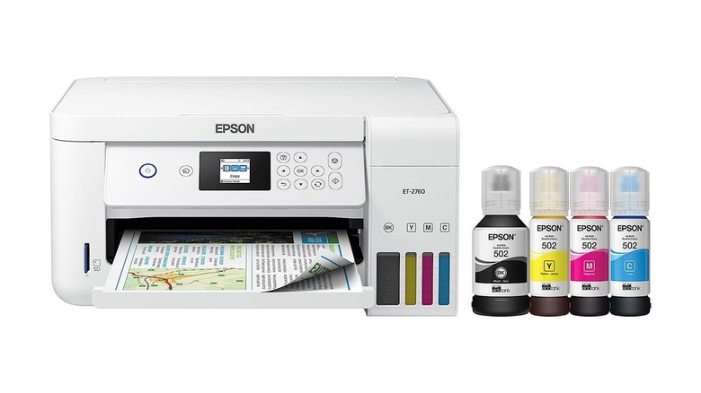 Epson EcoTank ET-2760 with refill bottles