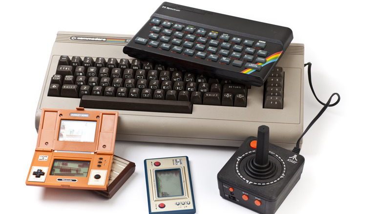 An image of the Commodore 64 and other items