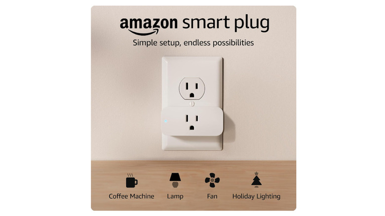 Amazon Smart Plug inserted into a wall socket