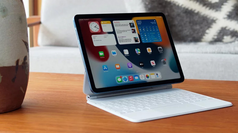 An iPad Air on a coffee table