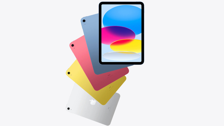 Different colors of the iPad