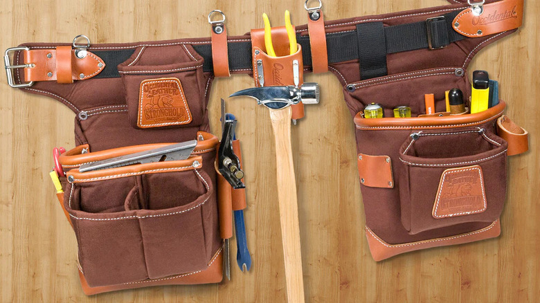 Occidental Leather Tool Bag holding tools