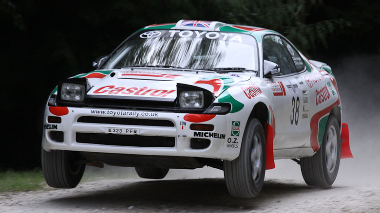 Toyota Celica GT-Four at Goodwood rally trail