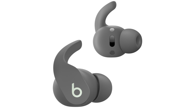 Beats Fit Pro in gray on display