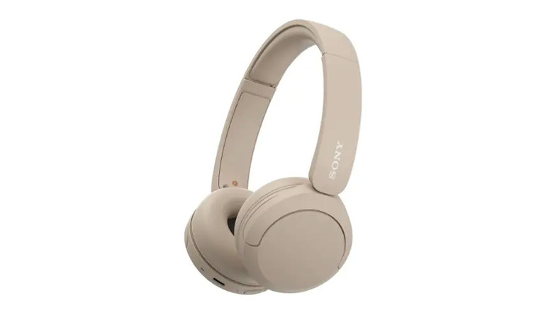 Sony WH-CH520 headphones in cappuccino color