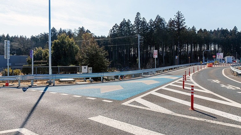 Interchange on Tohoku Expressway in Yaita