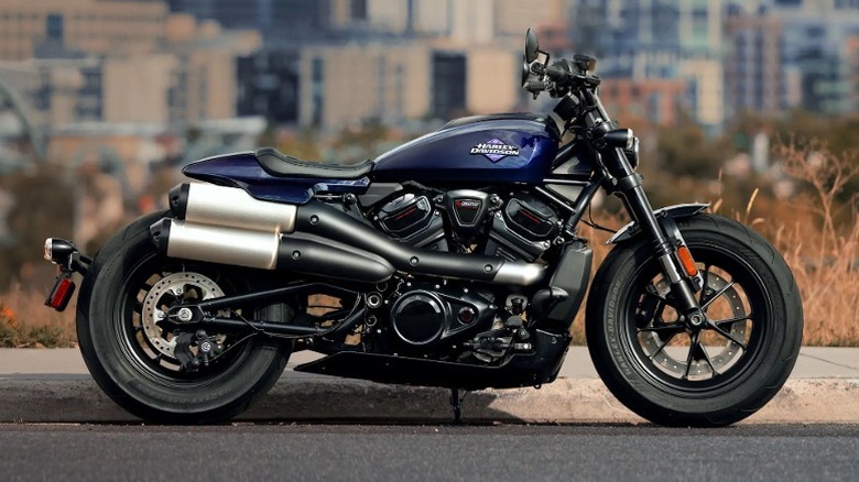 A blue 2025 Harley-Davidson Sportster