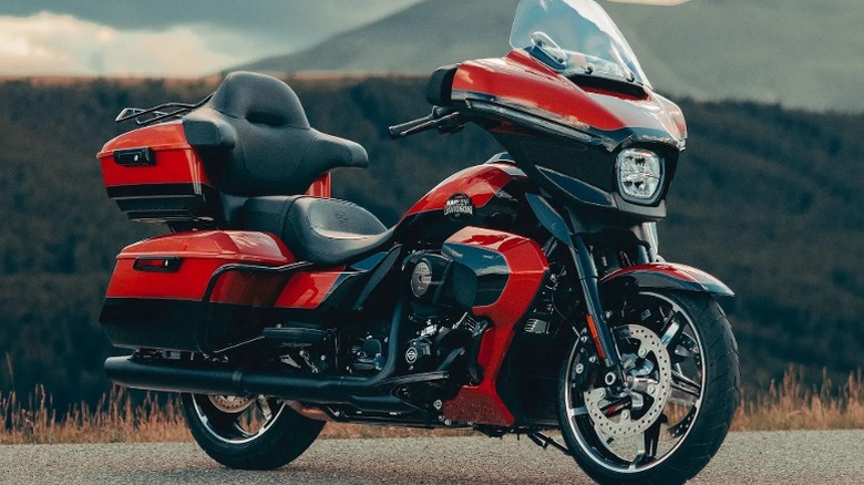 A red 2025 Harley-Davidson Street Glide Ultra