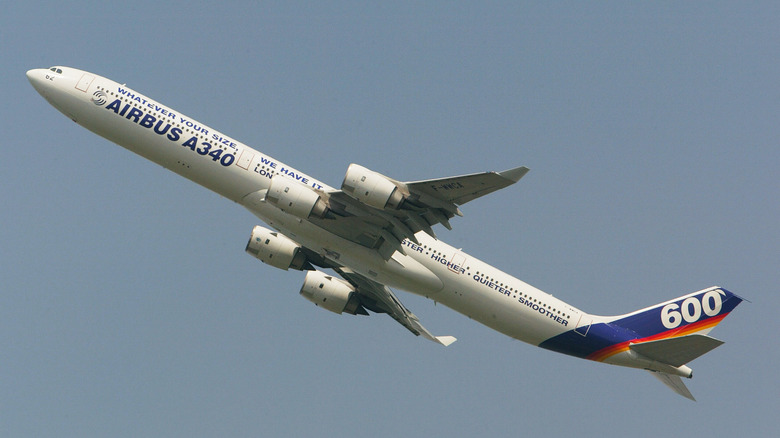 Airbus A340-600 at airshow