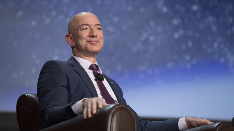 Jeff Bezos smiling