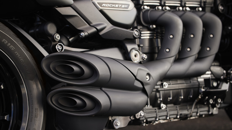 Triumph Rocket 3 GT motorcycle engine