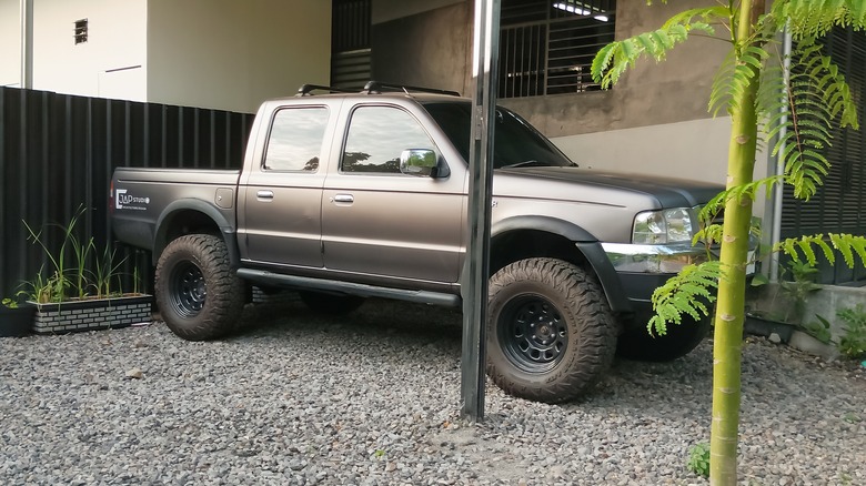 2002 Ford Ranger Pickup shot at a close distance