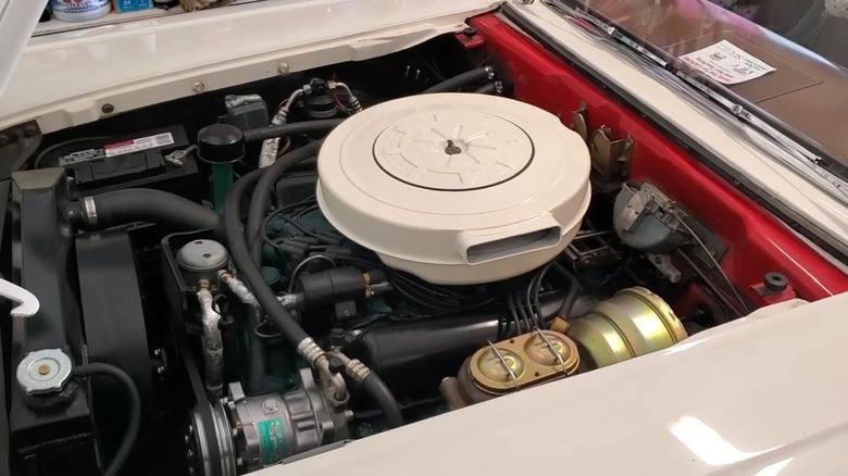 7.0-liter Ford MEL V8 in an engine bay