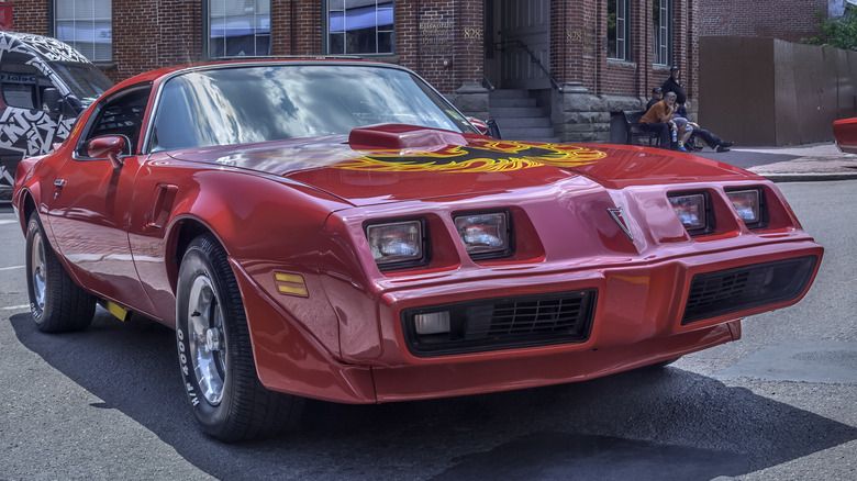 Red Pontiac Firebird Trans Am