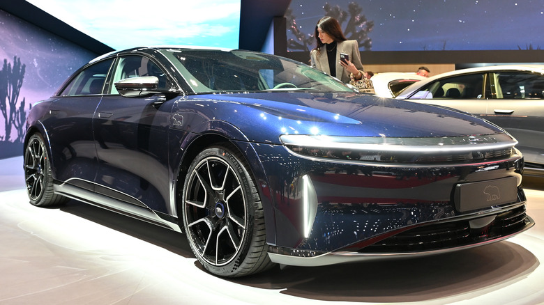 Lucid Air Aphhire on display